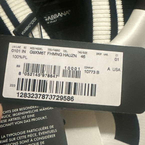 Dolce & Gabbana Pattern Logo Varsity Jacket - Picture 9 of 13